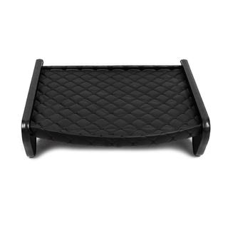 Kojelaudan hylly (musta, mustalla tikkauksella) kuva 4