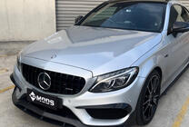 Mercedes C-class W205 2014–2021 Panamericana GT Black etusäleikkö (Avantgarde/AMG-Line/C43 AMG) 2014-2021, ilman kameraa kuva 3