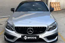 Mercedes C-class W205 2014–2021 Panamericana GT Black etusäleikkö (Avantgarde/AMG-Line/C43 AMG) kuva 6
