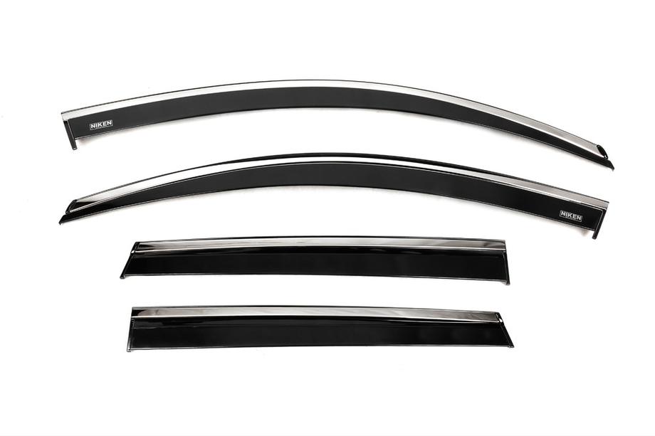 Skoda Karoq 2018– Ikkunatuuliohjaimet kromilistalla (4 kpl, Niken) Image
