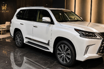 Lexus LX 500d/600 2022– F-Sport ovilistat valkoinen+kromi (sarja 4 kpl, ABS) kuva 2