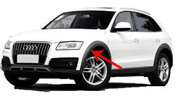 Audi Q5 2008–2017 Premium-roiskeläpät (4 kpl, leveillä lokasuojan kaaren levikkeillä) kuva 3