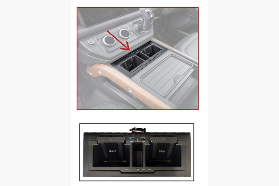 Land Rover Defender 2019– OEM-langaton laturi laitteille Image