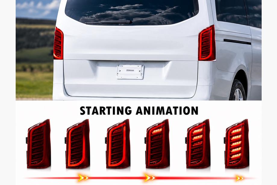 Mercedes Vito/V-class W447 2014– Dragon takavalot (Vito, 2 kpl) Image