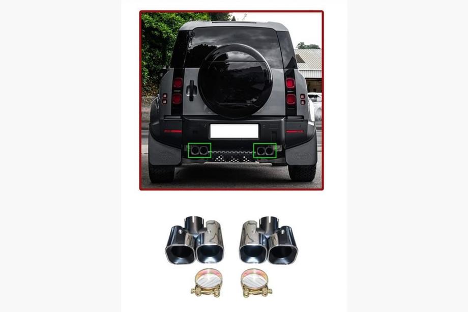 Land Rover Defender 2019– Pakoputken päätyputket (2 kpl) Image