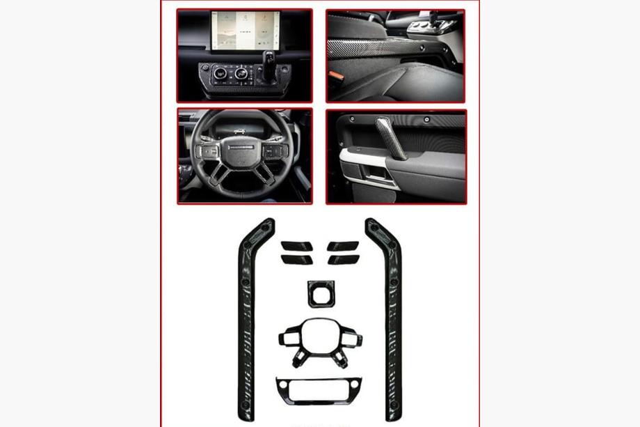 Land Rover Defender 2019– Hiilikuituiset kojelaudan listat Image