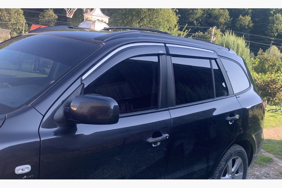 Hyundai Santa Fe 2 2006–2012 Ikkunatuuliohjaimet kromilistalla (4 kpl, Niken) Image