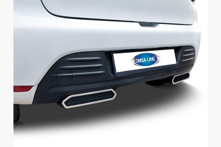 Renault Clio IV 2012–2019 Puskurin pakoputken imitaatiopäät (2 kpl, ruostumaton teräs) Image