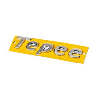 Tepee-tekstiembleemi (130 mm x 25 mm) Peugeot Partner Tepee 2008–2018 kuva 1