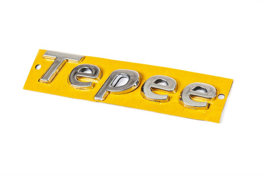 Peugeot Partner Tepee 2008–2018 Tepee-tekstiembleemi (130 mm x 25 mm) Image