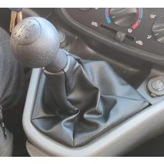 Fiat Doblo I 2001-2005 vaihdekepin nuppi ja vaihdepussukka OEM 735424356 (musta) kuva 1