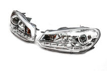 Volkswagen Golf 6 2008–2014 Etuajovalot Silver (2 kpl, LED) kuva 1