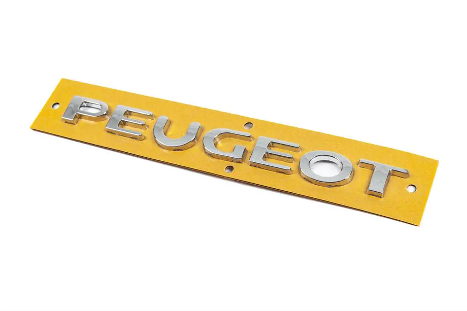 Peugeot 308 2007–2013 Peugeot-teksti 8665.VF (180 x 16 mm) Kuva 2