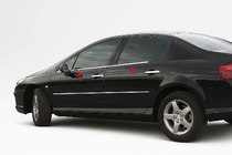 Peugeot 407 2004–2011 Ikkunoiden ulkolistat (4 kpl, ruostumaton teräs) OmsaLine – italialainen ruostumaton teräs kuva 1