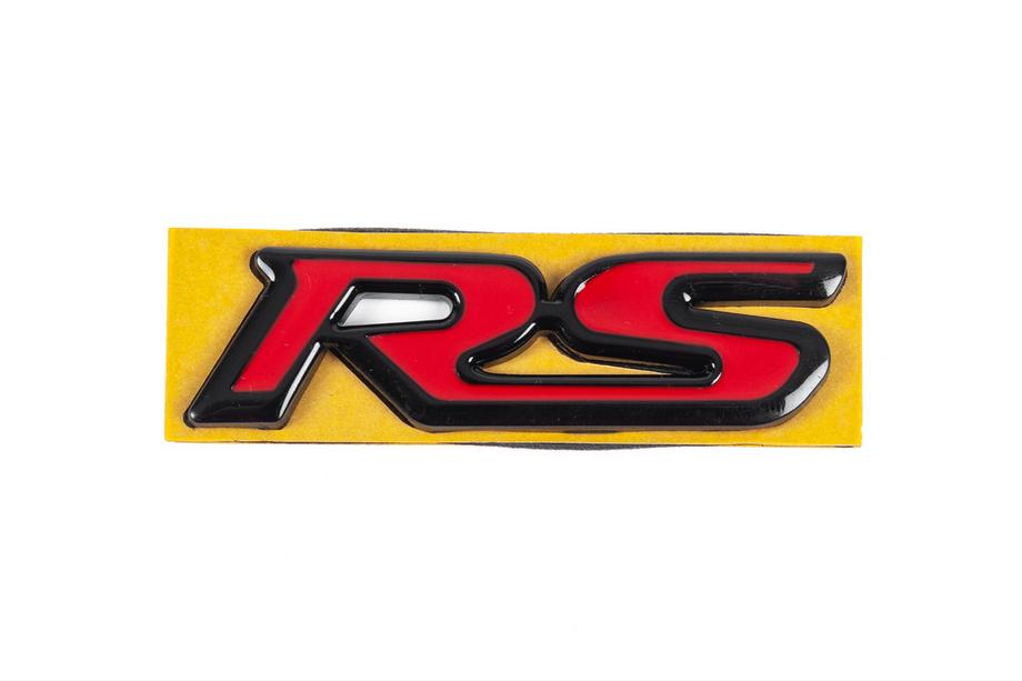 Honda RS-teksti punainen/musta (95 mm x 25 mm) Kuva 1