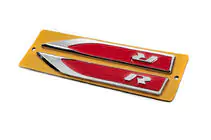 Sivulistat R punainen/kromi (145 x 22 mm) kuva 2