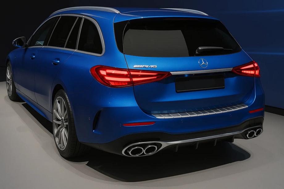 Mercedes C-sarja W206 2022– Takapuskurin suojalista Carmos mattapinta (SW, ruostumaton teräs) Image