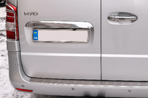 Mercedes Vito/V-class W447 2014– Rekisterikilven ylälista, 2-ovinen (ruostumaton teräs) kuva 1