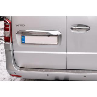 Rekisterikilven ylälista, 2-ovinen (ruostumaton teräs) Mercedes Vito/V-class W447 2014– kuva 1