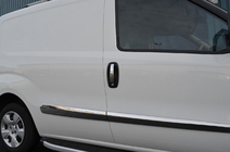 Peugeot Bipper 2008–2017 Ovenkahvan kromisuojat (4 kpl, ruostumaton teräs) Carmos - turkkilainen teräs kuva 9