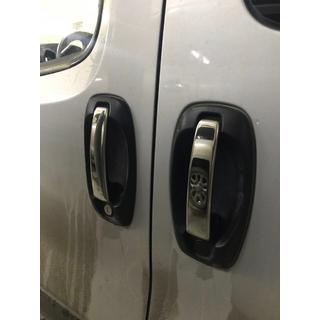 Ovenkahvan kromisuojat (4 kpl, ruostumaton teräs) Peugeot Bipper 2008–2017 kuva 1