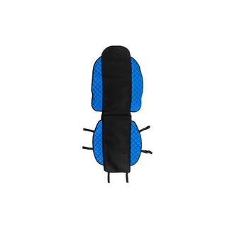 Istuinsuoja ECO + kangas (1 kpl, sininen mustalla ompeleella + kangas) kuva 1