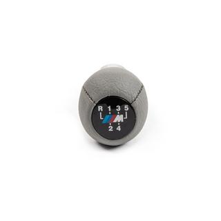 OEM-vaihdekepin nuppi (keinonahka, sileä harmaa) BMW 5-sarja E34 1988–1995 kuva 4
