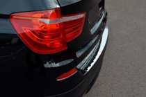 BMW X3 F25 2011–2018 Ruostumattomasta teräksestä valmistettu takapuskurin suojalista OmsaLine (kiiltävä, rst) kuva 6