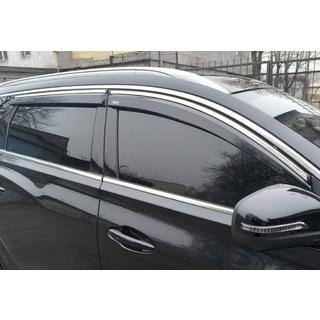 Ikkunatuuliohjaimet kromilistalla (4 kpl, Niken) Chery Tiggo 7 2020– kuva 1