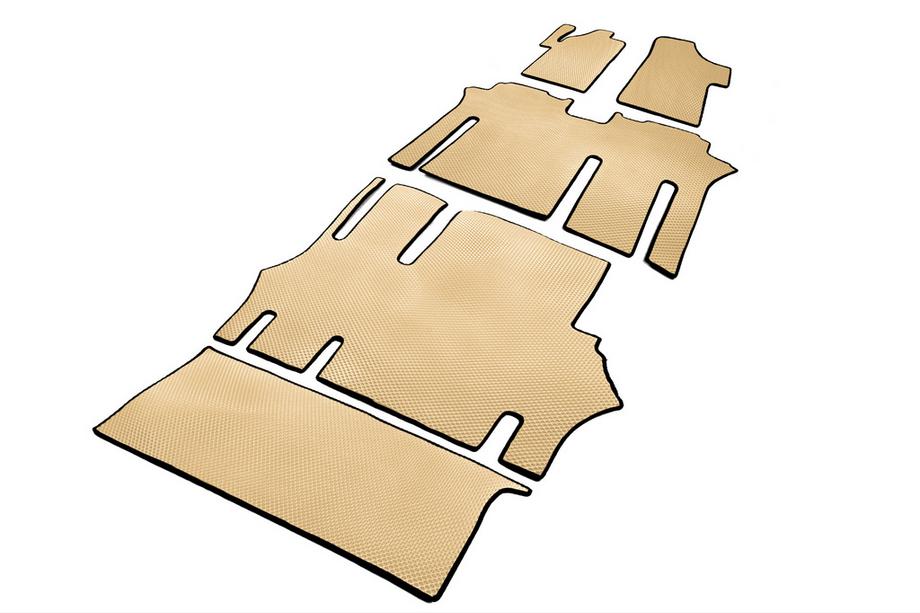 Mercedes Vito W639 2004–2014 EVA V2 -lattiamatot (vain nouto, koko matkustamo, beige) Kuva 1