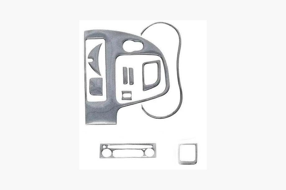 Renault Kangoo 2008–2020 Hiilikuitu kojelaudan koristelistat (pieni sarja) Image