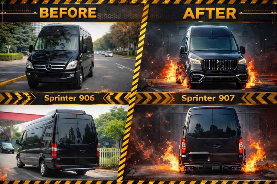 Mercedes Sprinter W906 2006–2018 Facelift-sarja W907:lle Image