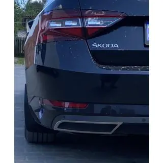 Carmos puskurin päätypalat (3 kpl, ruostumaton teräs) Skoda Superb 2015–2024 kuva 2