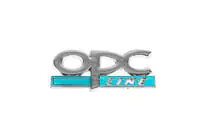 Opel Metallinen OPC Line -takaluukun merkki (kromi+sininen) kuva 2