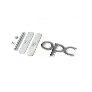 Metallinen OPC-merkkikilpi säleikköön (Kromi) kuva 2