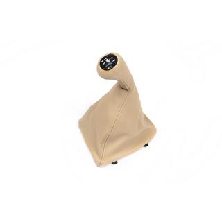 Vaihteensiirtopussi + vaihdekepin nuppi OEM (beige) kuva 1