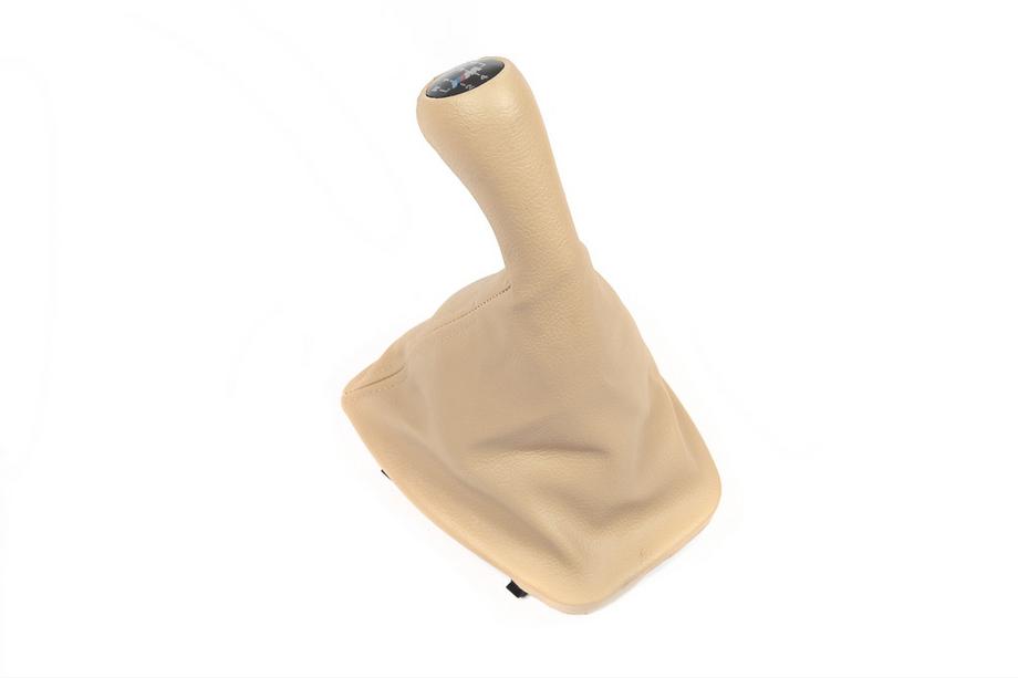 BMW 3-sarja E46 1998–2006 Vaihteensiirtopussi + vaihdekepin nuppi OEM (beige) Kuva 5