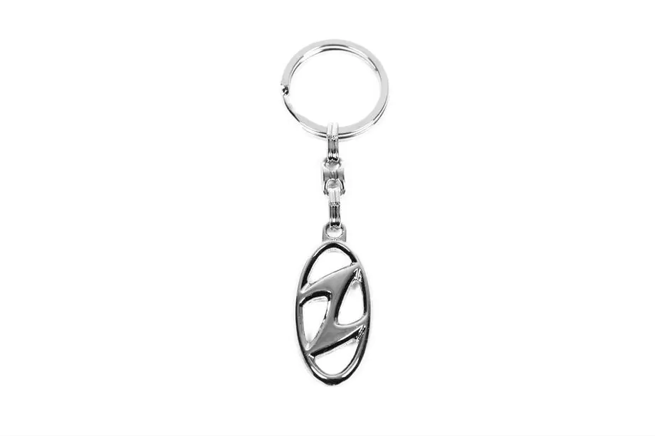 Hyundai Metallinen avaimenperä Hyundai-logolla Image