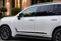 Lexus LX 500d/600 2022– Mustat ovilistat F-Sport valkoinen/musta (4 kpl, ABS) kuva 2