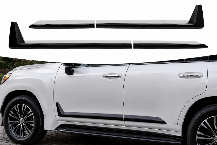 Lexus LX 500d/600 2022– Mustat ovilistat F-Sport valkoinen/musta (4 kpl, ABS) Image