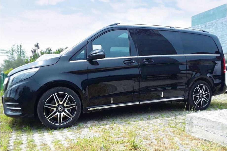 Mercedes Vito/V-class W447 2014– Ruostumattomat kynnyslistat (4 kpl) Image