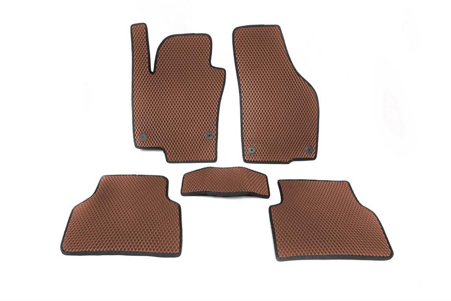 Volkswagen Tiguan 2007–2016 EVA-auton matot (ruskea) Image