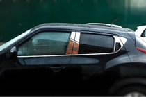 Nissan Juke 2010–2019 Omsa Line ovipilarilistat (6 kpl, ruostumaton teräs) kuva 1