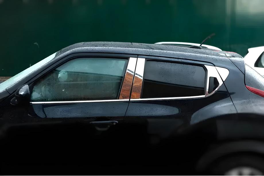 Nissan Juke 2010–2019 Omsa Line ovipilarilistat (6 kpl, ruostumaton teräs) Image
