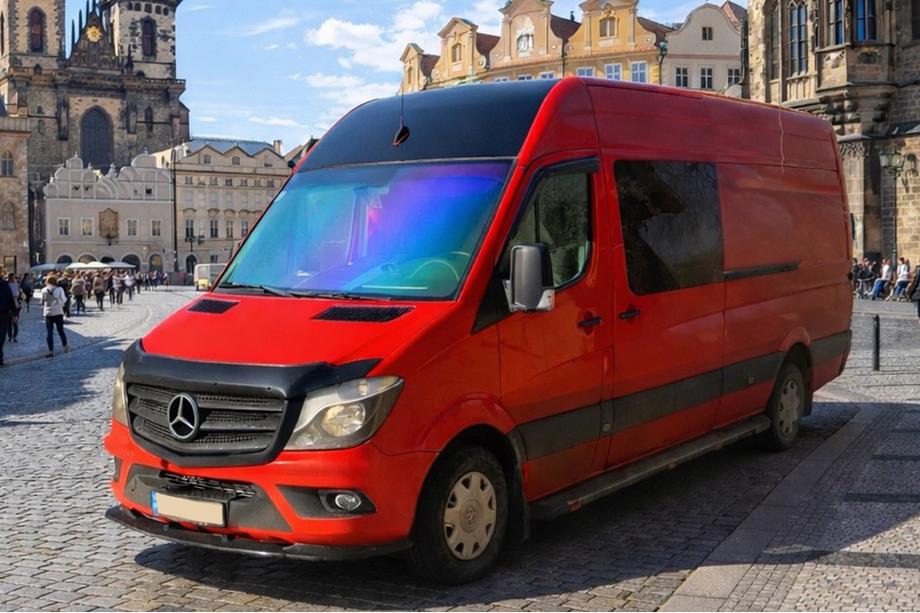 Mercedes Sprinter W906 2006–2018 Etupuskurin lip-spoileri 2013-2018 (ABS) Kuva 3