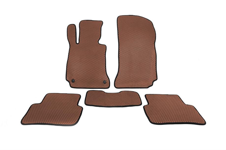 Mercedes C-sarja W204 2007–2015 EVA-auton matot (ruskea) Image