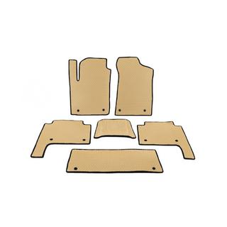 Sisätilan lattiamatot 3 riviä (EVA, beige) Nissan Patrol Y62 2010–2024 kuva 1
