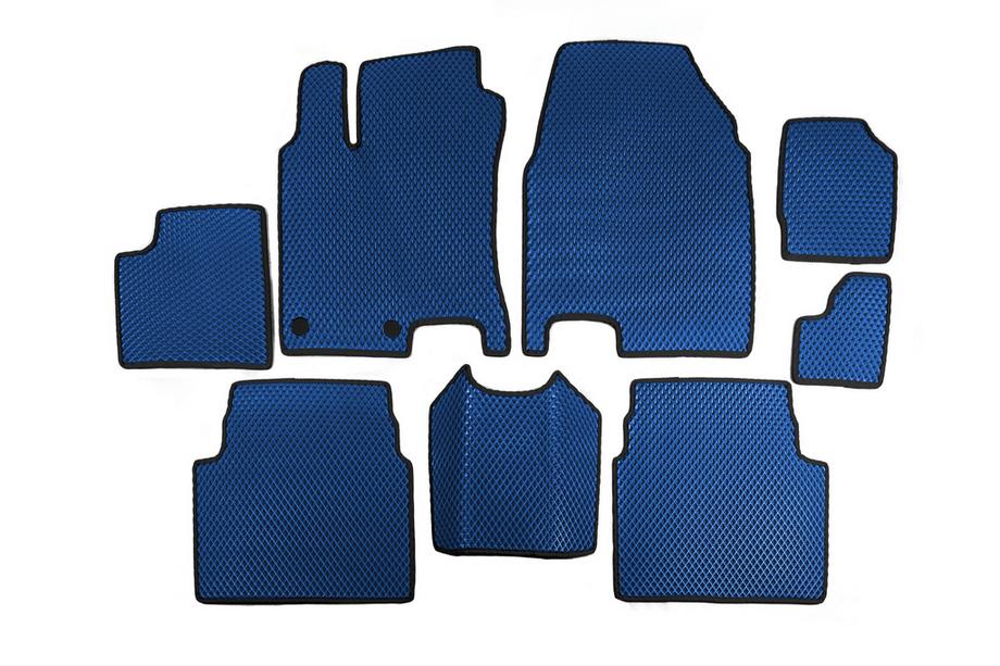Nissan Qashqai 2010–2014 Lattiamatot +2 (3 riviä, EVA, sininen) Image