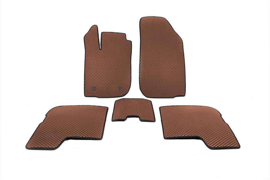 Renault Logan I 2005–2008 EVA-auton matot (ruskea) Image