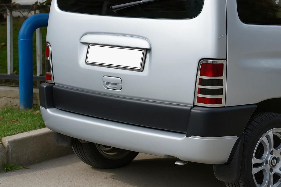 Peugeot Partner 1996–2008 Takavalojen koristelistat (2 kpl, ruostumaton teräs) OmsaLine – italialainen ruostumaton teräs Image